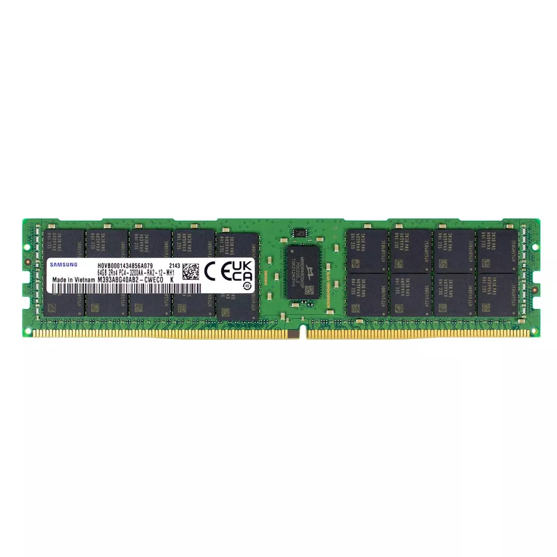 Samsung M393A8G40AB2-CWE 64GB PC4-25600 DDR4-3200Mbps 2RX4 ECC Memory New