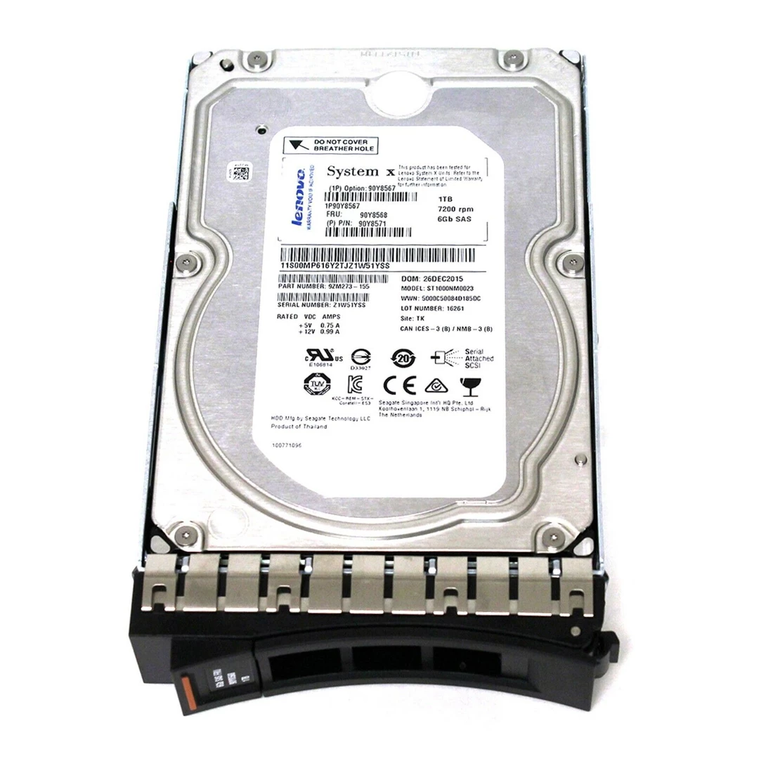 IBM 90Y8568 Hard drive 1 TB SAS 6Gb/s Refurbished