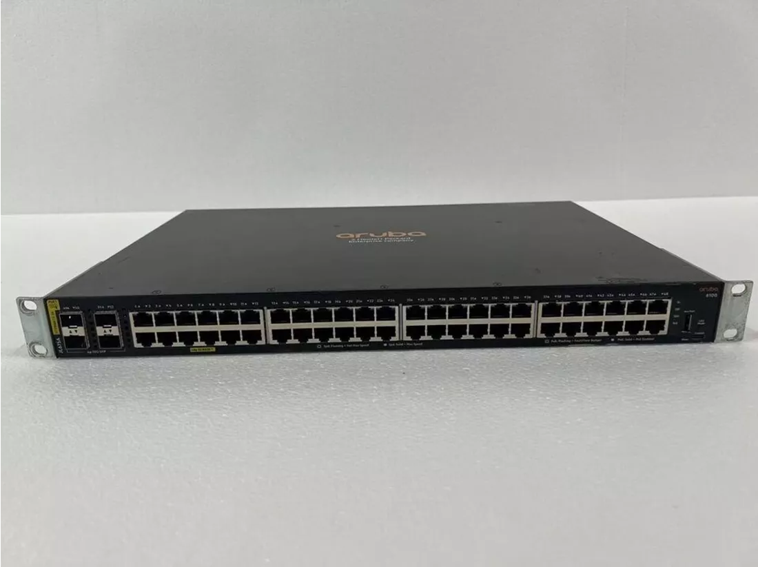 HPE Aruba 6100 48G Class4 PoE 4SFP+ 370w Switch (JL675A) New