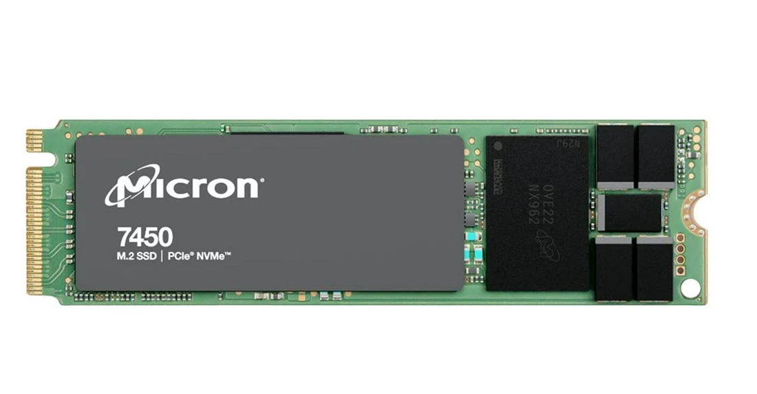 Micron 7450 Pro MTFDKBA480TFR-1BC15ABYY 480GB M.2 (22X80) PCIe 4.0 (NVMe)  Solid State Drive