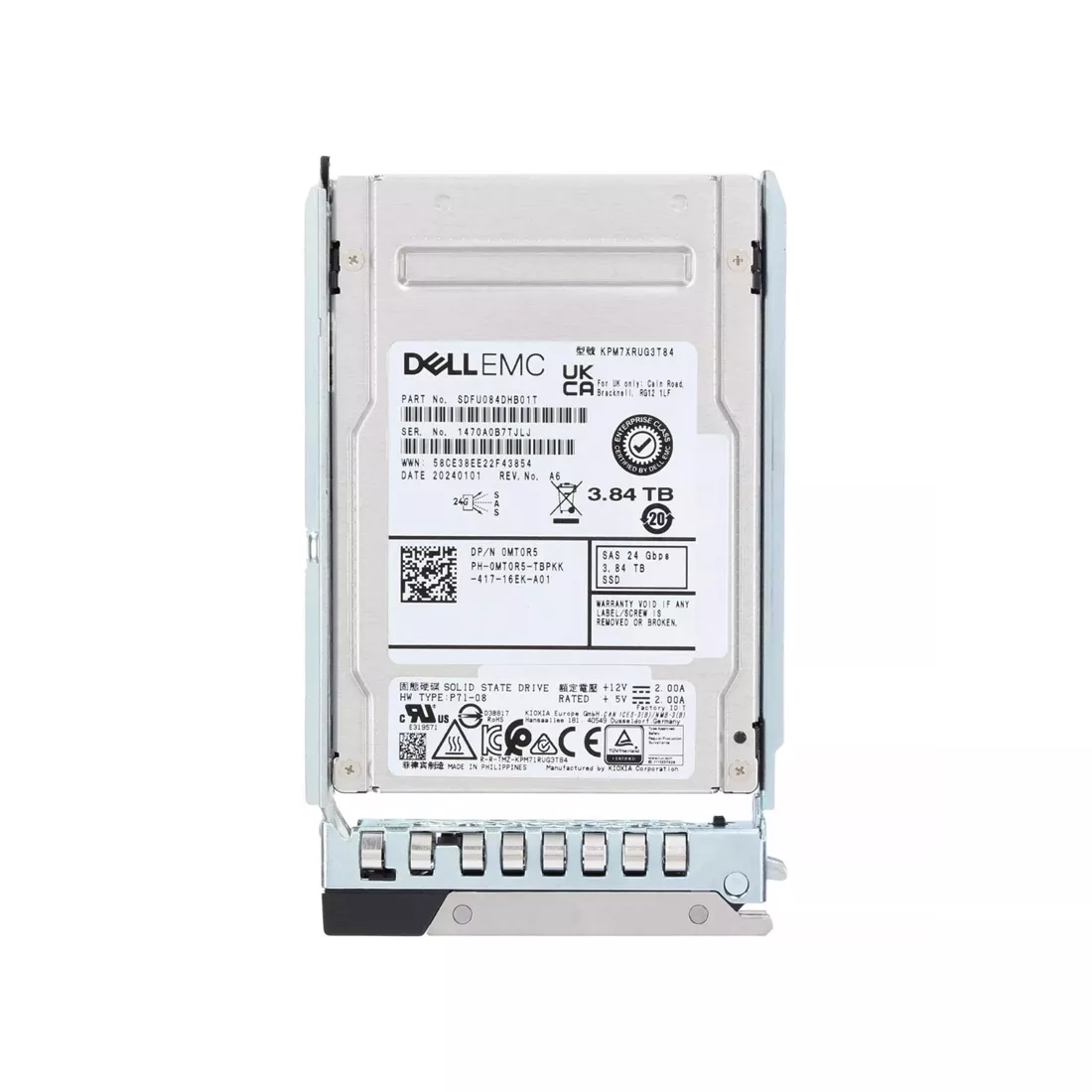 DELL MT0R5 3.84Tb SAS-12Gbps Read Intensive 1DWPD 2.5-Inch SSD