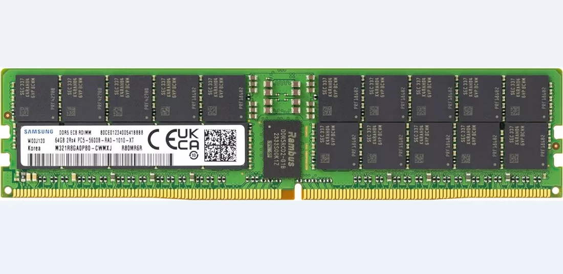 Samsung M321R8GA0PB0-CWMXH 64GB (1x64GB) DDR5 5600Mbps PC5-44800 2Rx4 ECC  Memory