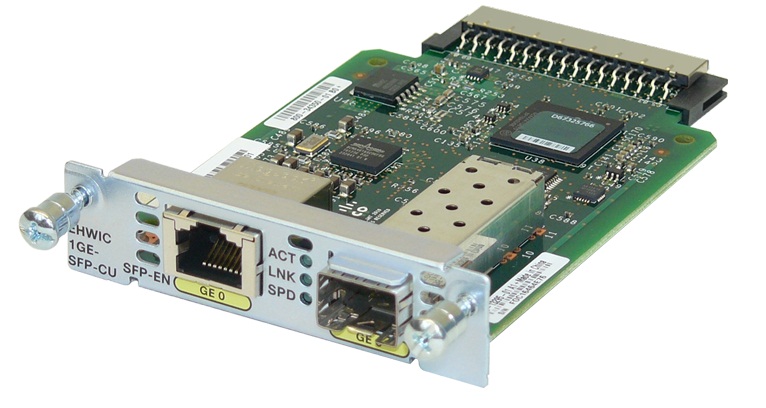 Cisco EHWIC-1GE-SFP-CU Expansion Module - EHWIC