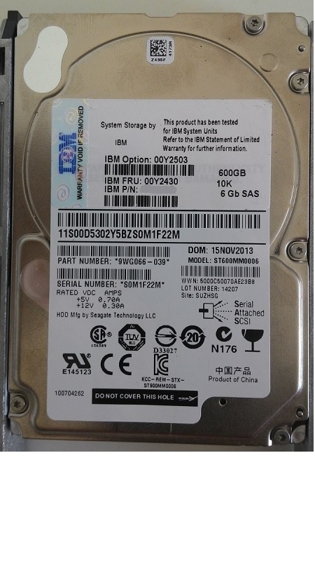 IBM 00Y2430 600 GB Hard drive - 2.5