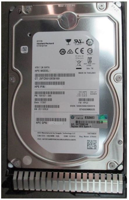 HPE MB004000GWFVU 4TB 7.2K SATA 6Gbps 3.5