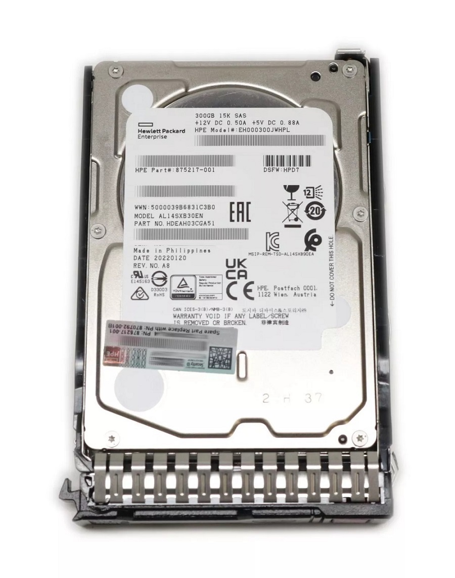 HPE EH000300JWHPL Enterprise - Hard drive - 300 GB - SAS 12Gb/s