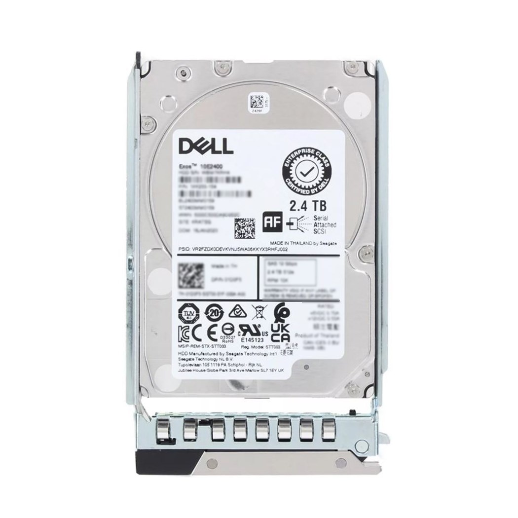 Dell RWR8F 2.4TB 10K SAS-12Gbps 512e Hot Plug Hard Drive with tray