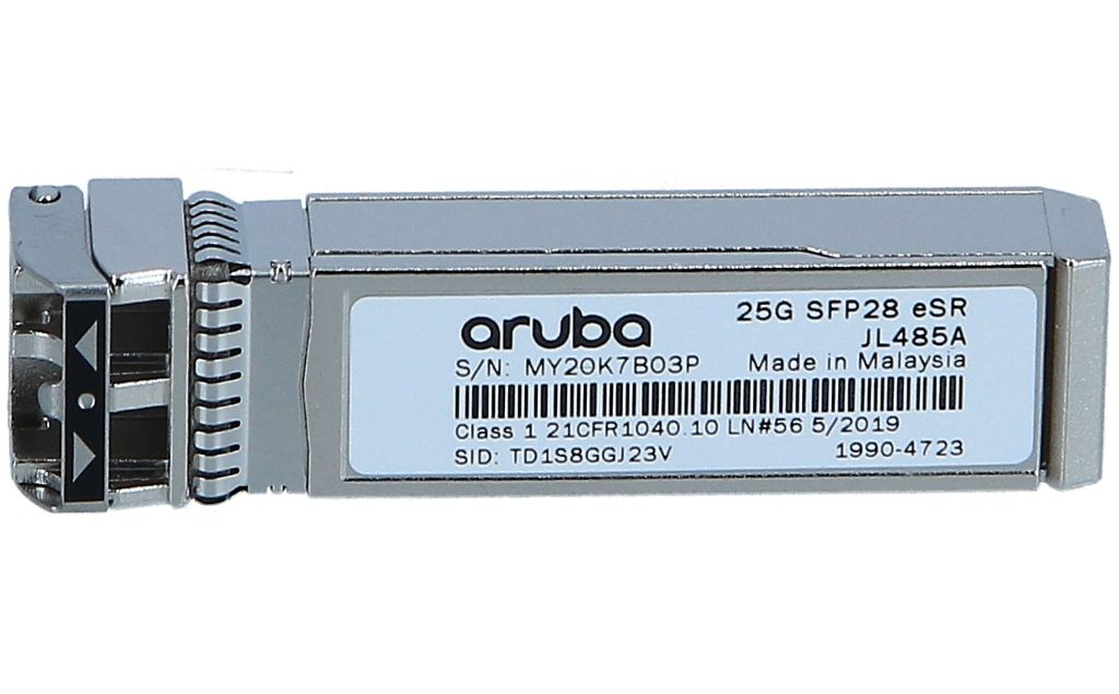 HPE JL485A Aruba 25G SFP28 LC eSR 400m MMF Transceiver