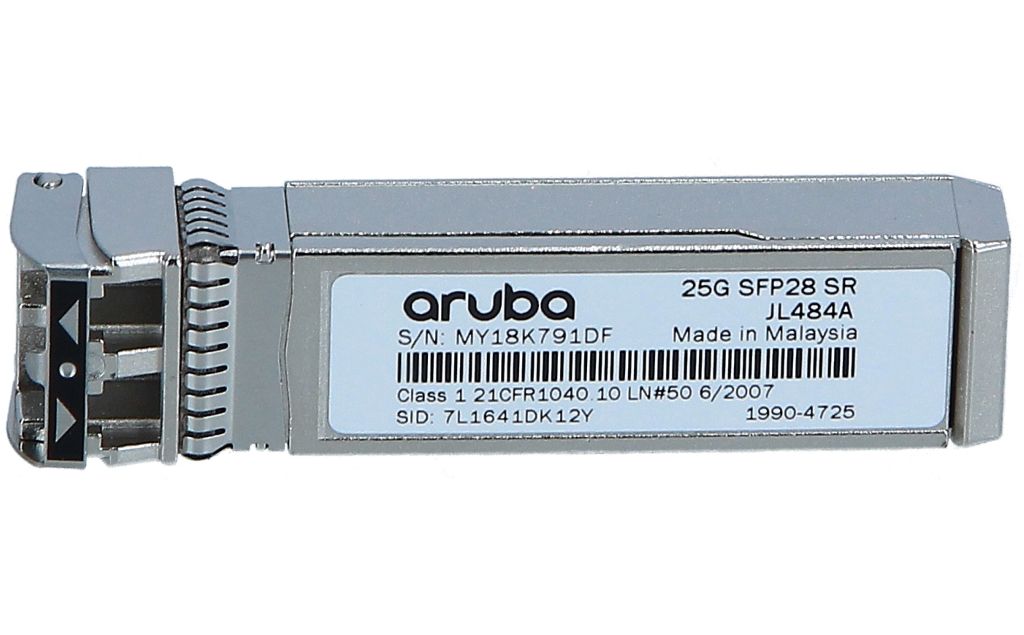 HPE JL484-61001 Aruba 25G Sfp28 Lc Sr 100m Mmf Xcvr