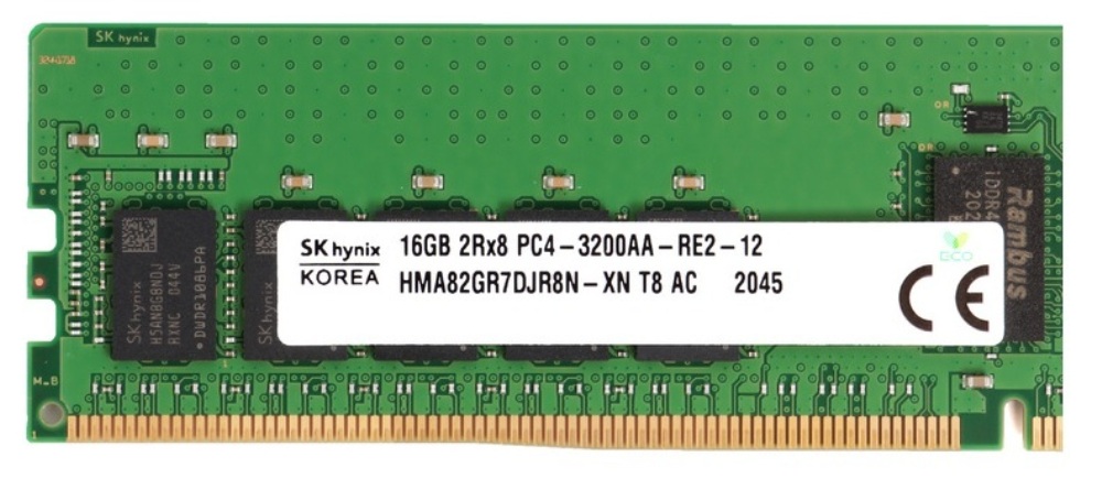 Hynix HMA82GR7DJR8N-XN 16GB PC4-25600 Ddr4-3200Mhz 2RX8 Ecc New