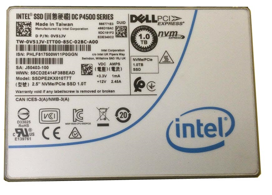 INTEL インテルR SSD DC S4500 シリーズ S4510 2.5inch 3.8TB