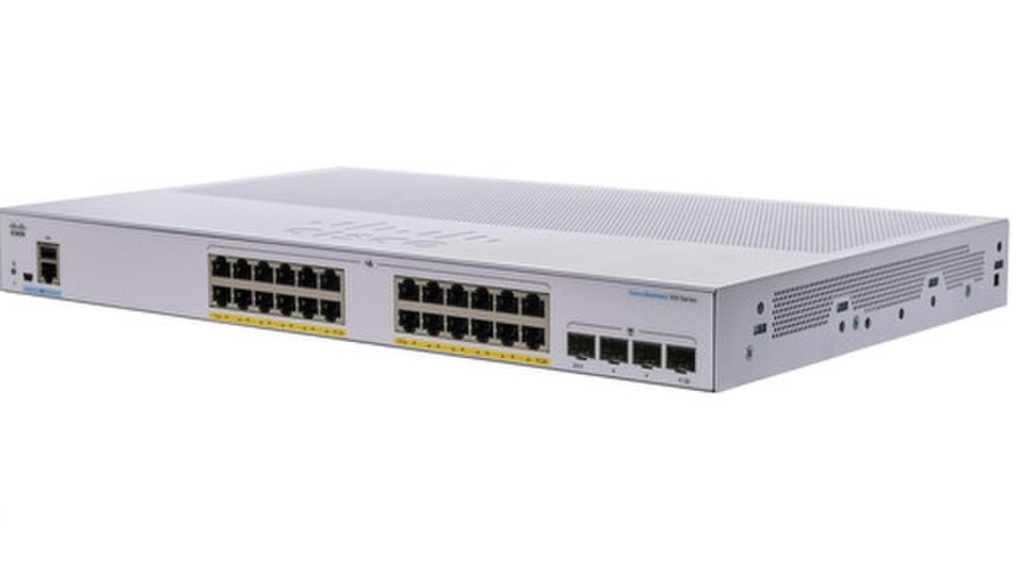 Cisco CBS350-24P-4G 24P PoE+ (195W) - 4P SFP Gigabit Managed Switch NEW