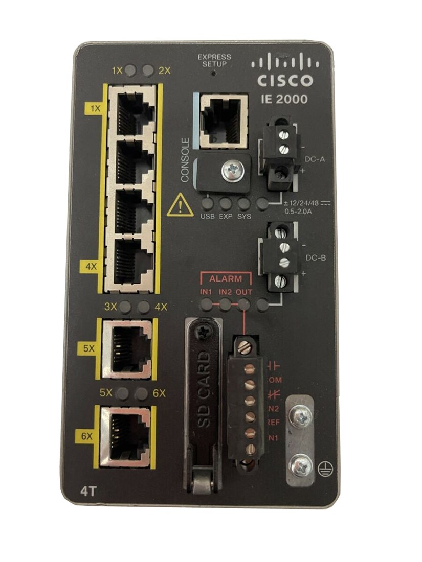 Cisco Ie 2000 4t B Industrial Eth 6x Fe Copper Ports Managed Switch